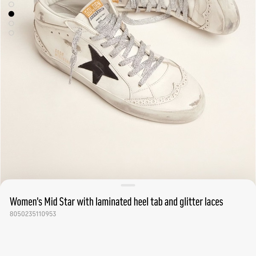 Golden Goose Mid-Star with laminated heel tab